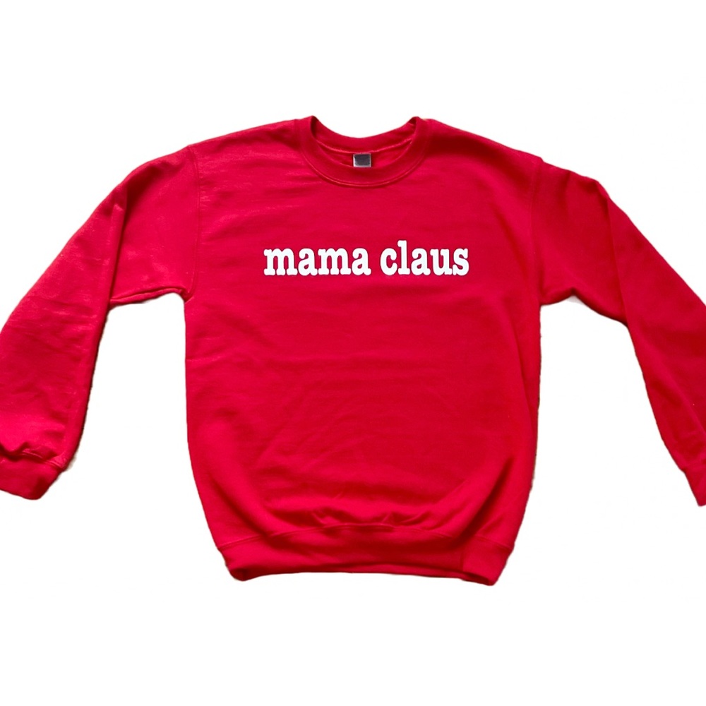 BNWT Custom mama Claus Christmas crewneck